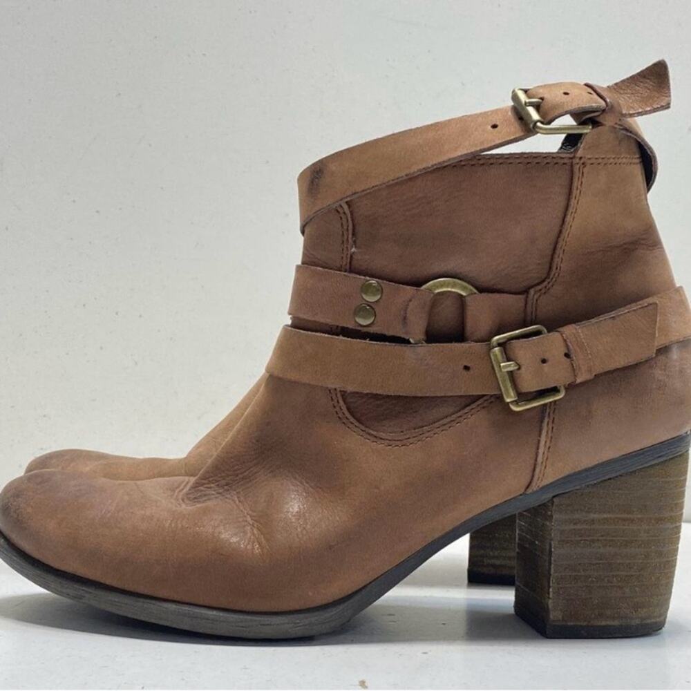 Josef Seibel Brown Leather Ankle Booties